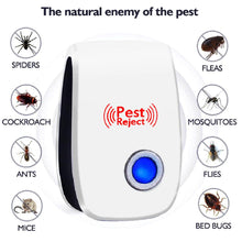 Load image into Gallery viewer, Ultrasonic Pest Reject Repeller Pest Control Electronic Anti Rodent Insect Repellent Mole Mouse Cockroach Mice Mosquito Killer